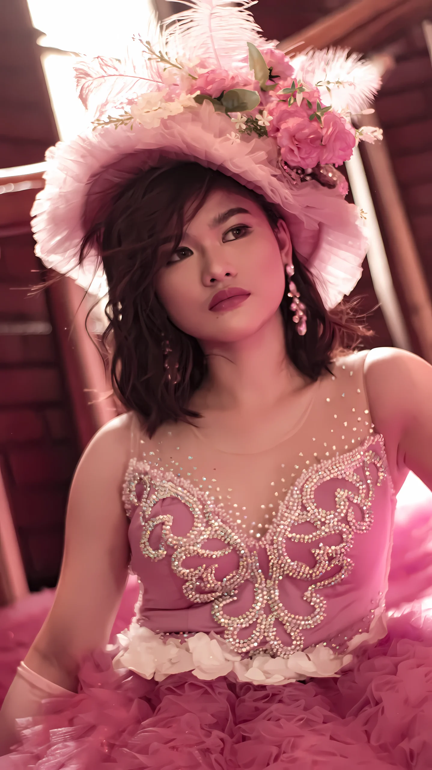 Ericka Mae Vista portrait in masquerade mask